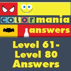 Colormania Answers - Level 61 - Level 80