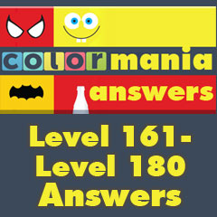 Colormania Answers - Level 161 - Level 180