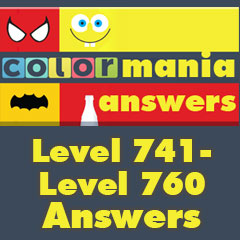 Colormania Answers - Level 741 - Level 760